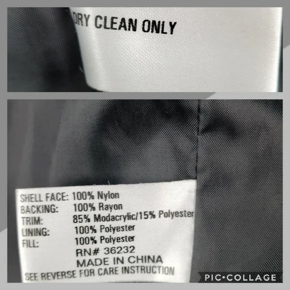 Gallery faux suede/fur collar zip up coat … - Picture 4 of 8